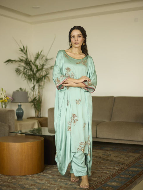 Maitreyi blue arohi kaftan set