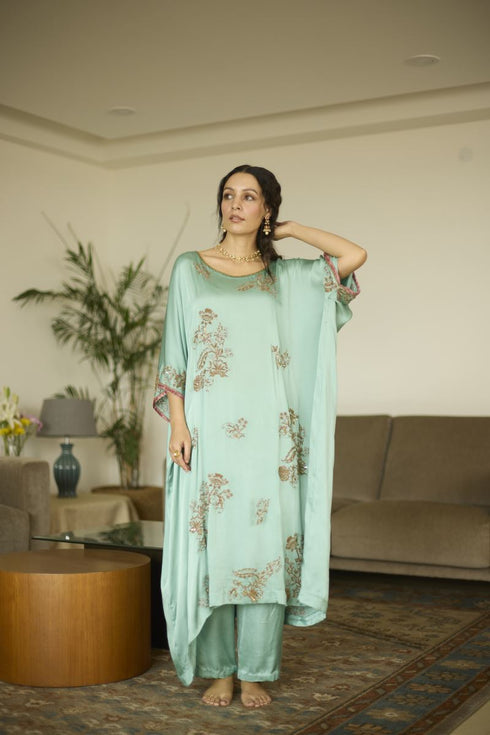 Maitreyi blue arohi kaftan set