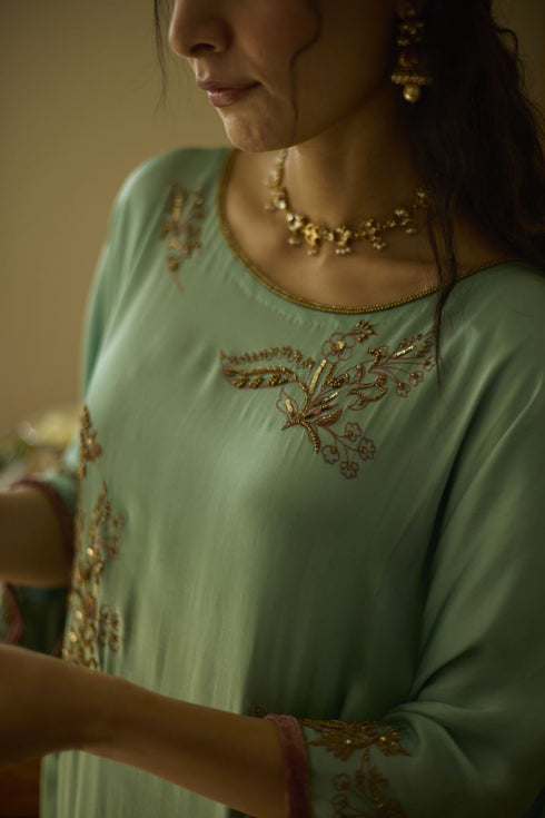 Maitreyi blue arohi kaftan set