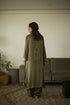 Maitreyi green palm kurta with pants