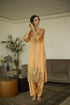 Maitreyi orange palm kurta set