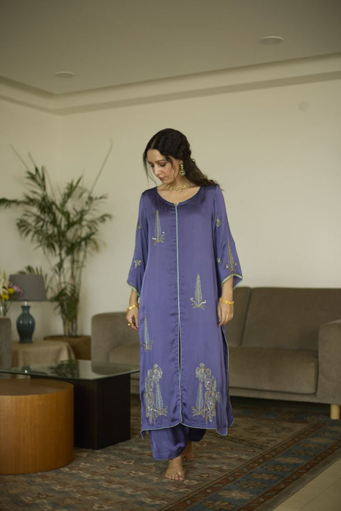 Maitreyi purple chaya kurta with pants