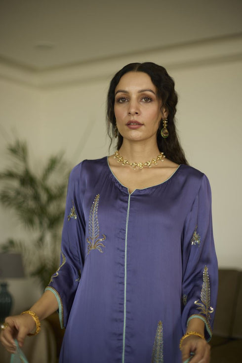Maitreyi purple chaya kurta with pants