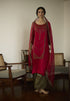 Maitreyi red diya dupatta