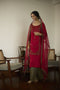 Maitreyi red diya dupatta