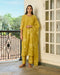 Marigold applique kurta set
