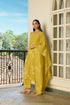 Marigold applique kurta set