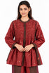 Maroon printed top