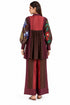Maroon silk pants
