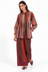 Maroon silk top