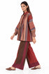 Maroon silk top