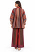 Maroon silk top