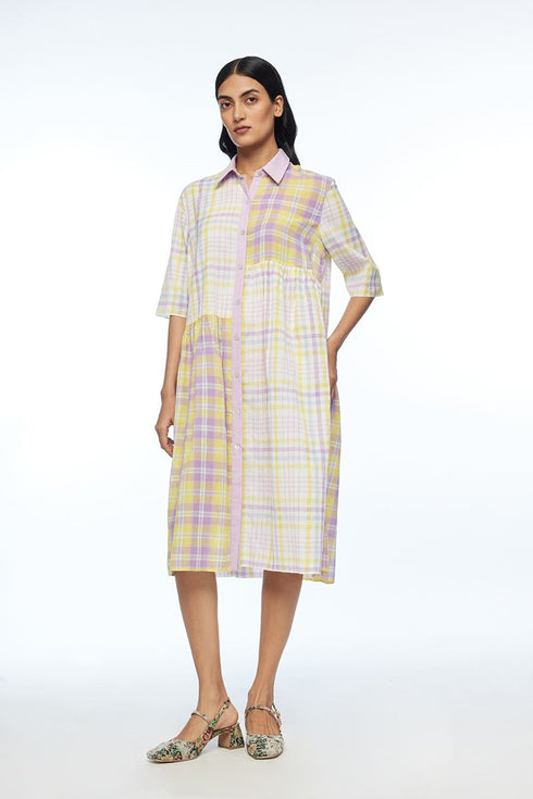 Massiana mulitcolor patchwork dress