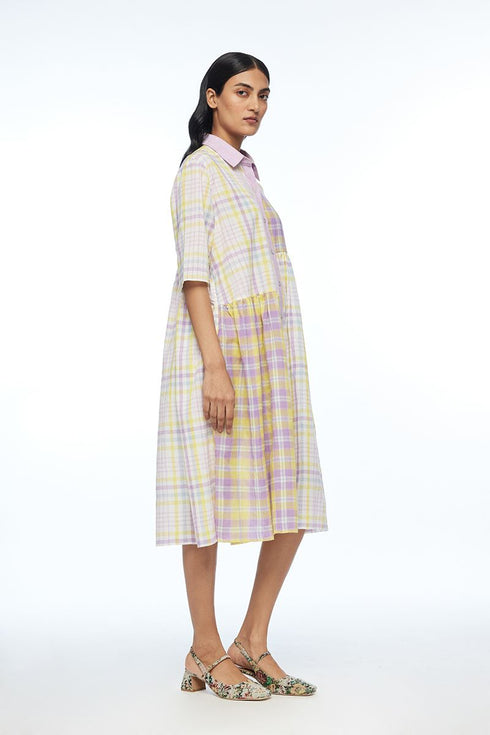 Massiana mulitcolor patchwork dress