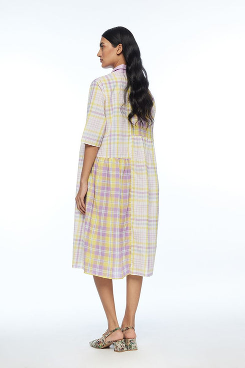 Massiana mulitcolor patchwork dress