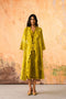 Mavi leaf green jacket with top and skirt