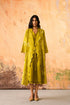 Mavi leaf green jacket with top and skirt