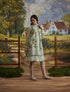 Meadow pista green checkered dress