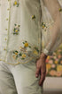 Meadow pista green organza shirt