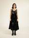 Meadows black tier dress