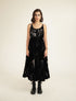 Meadows black tier dress