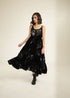 Meadows black tier dress
