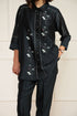 Meadows indigo shirt with straight pants