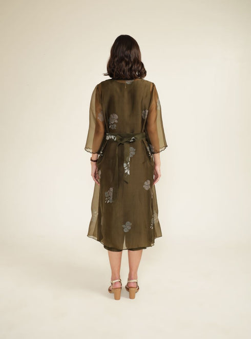 Meadows olive jumpsuit with jacket