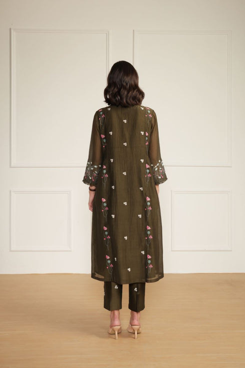 Meadows olive tunic with pants