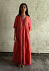 Meera pink sashiko dress