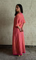 Meera pink sashiko dress