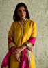 Meera yellow sashiko dress