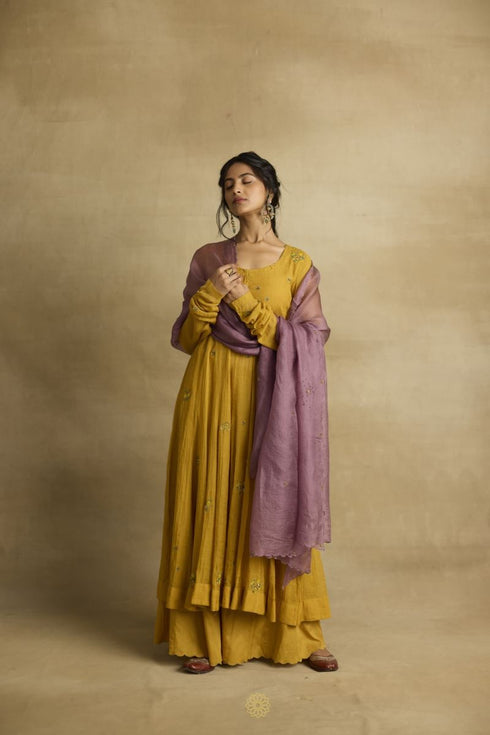 Meher golden yellow kurta set