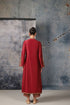 Mehrang maroon applique kurta set