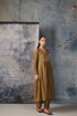 Mehrang olive green frockstyle kurta set