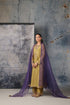 Mehrang olive green straight long kurta set