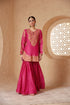 Mehrang pink heavy sharara set