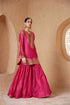 Mehrang pink heavy sharara set