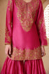 Mehrang pink heavy sharara set
