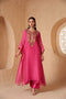 Mehrang pink kaftan kurta set