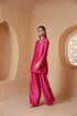 Mehrang pink short buti kurta set
