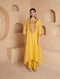 Mehrang yellow kaftan kurta set
