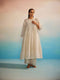 Midori ivory panelled dress