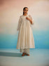 Midori ivory panelled dress