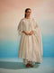 Midori ivory panelled kurta with pants and dupatta