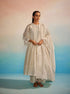 Midori ivory panelled kurta with pants and dupatta