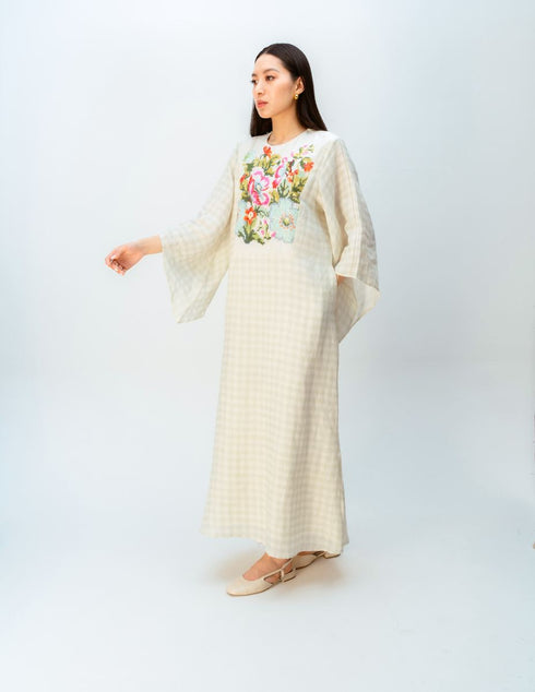 Misted garden dress