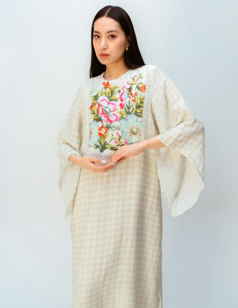 Misted garden dress