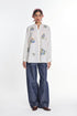 Mistletoe white panel shirt