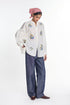 Mistletoe white panel shirt